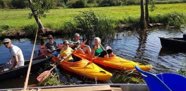 Canoe adventure trip Weerribben